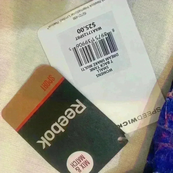 NWT REEBOK SPORT WOMEN TBACK TANK SIZE SMALL - Picture 4 of 4